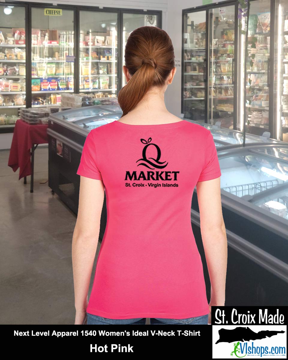 Quality - Front Left Chest and Full Back - Next Level Apparel 1540 Women's Ideal V-Neck T-Shirt