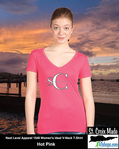 SC - Elegant - Next Level Apparel 1540 Women's Ideal V-Neck T-Shirt