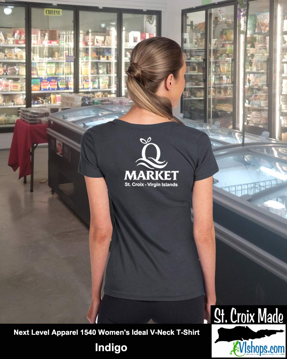 Quality - Front Left Chest and Full Back - Next Level Apparel 1540 Women's Ideal V-Neck T-Shirt