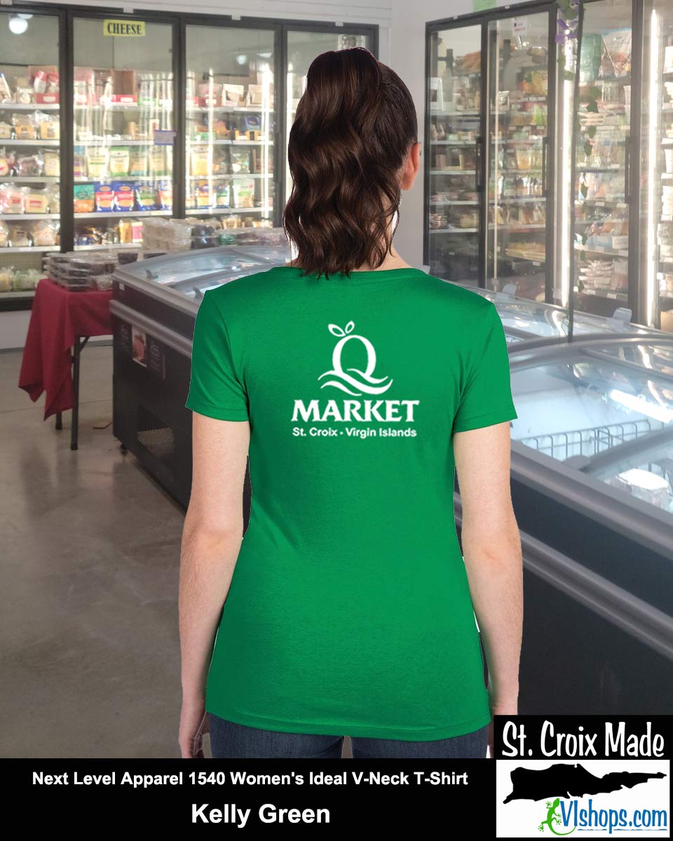 Quality - Front Left Chest and Full Back - Next Level Apparel 1540 Women's Ideal V-Neck T-Shirt