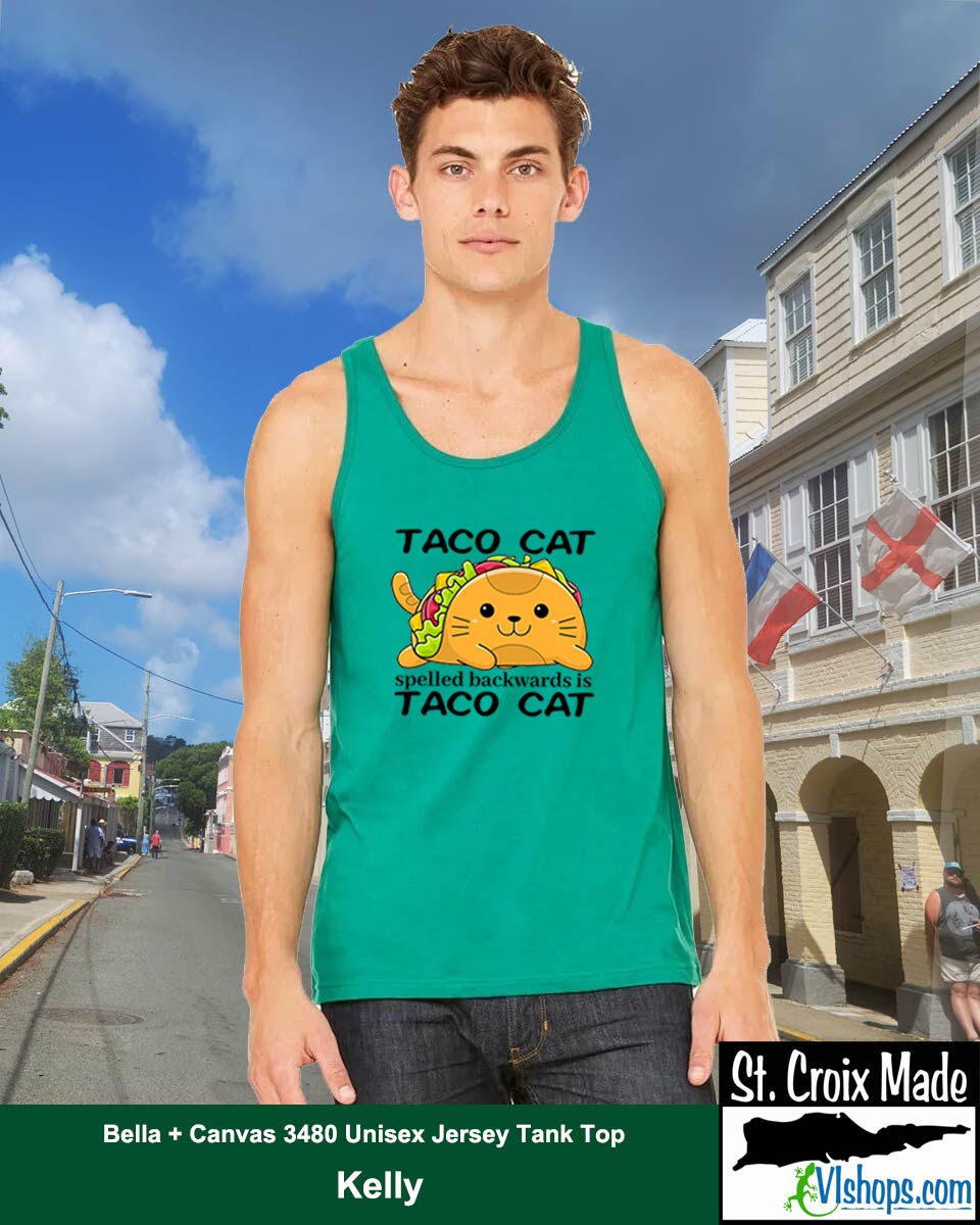 Taco Cat - Bella + Canvas 3480 Unisex Jersey Tank Top