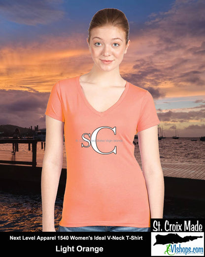 SC - Elegant - Next Level Apparel 1540 Women's Ideal V-Neck T-Shirt