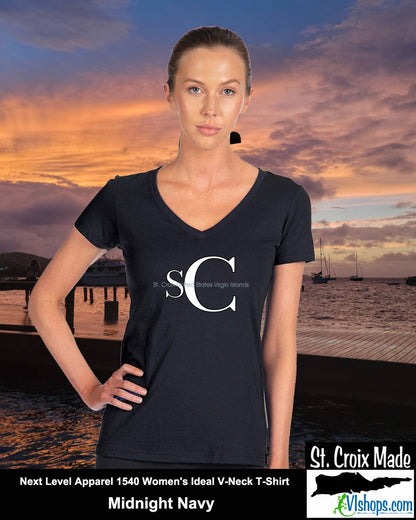 SC - Elegant - Next Level Apparel 1540 Women's Ideal V-Neck T-Shirt