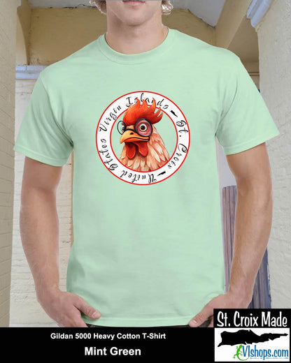 Chicken - Gildan 5000 5.3 oz Heavy Cotton T-Shirt