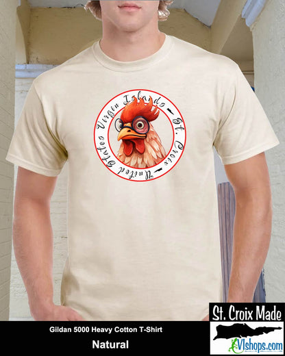 Chicken - Gildan 5000 5.3 oz Heavy Cotton T-Shirt