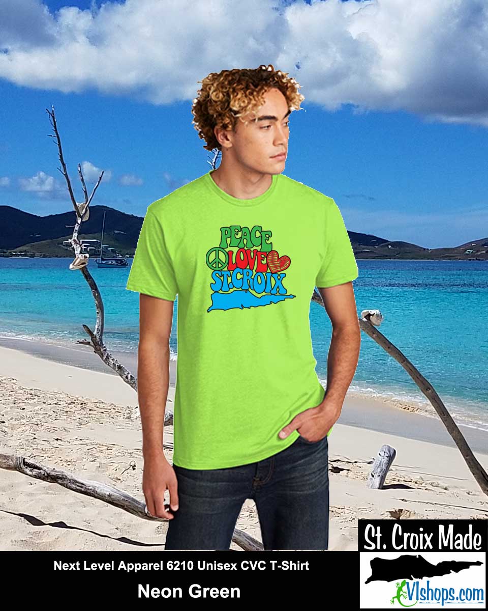 Peace Love St. Croix - Next Level Apparel 6210 Unisex CVC T-Shirt