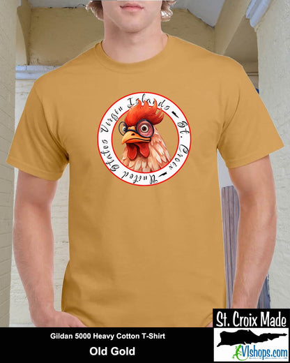 Chicken - Gildan 5000 5.3 oz Heavy Cotton T-Shirt