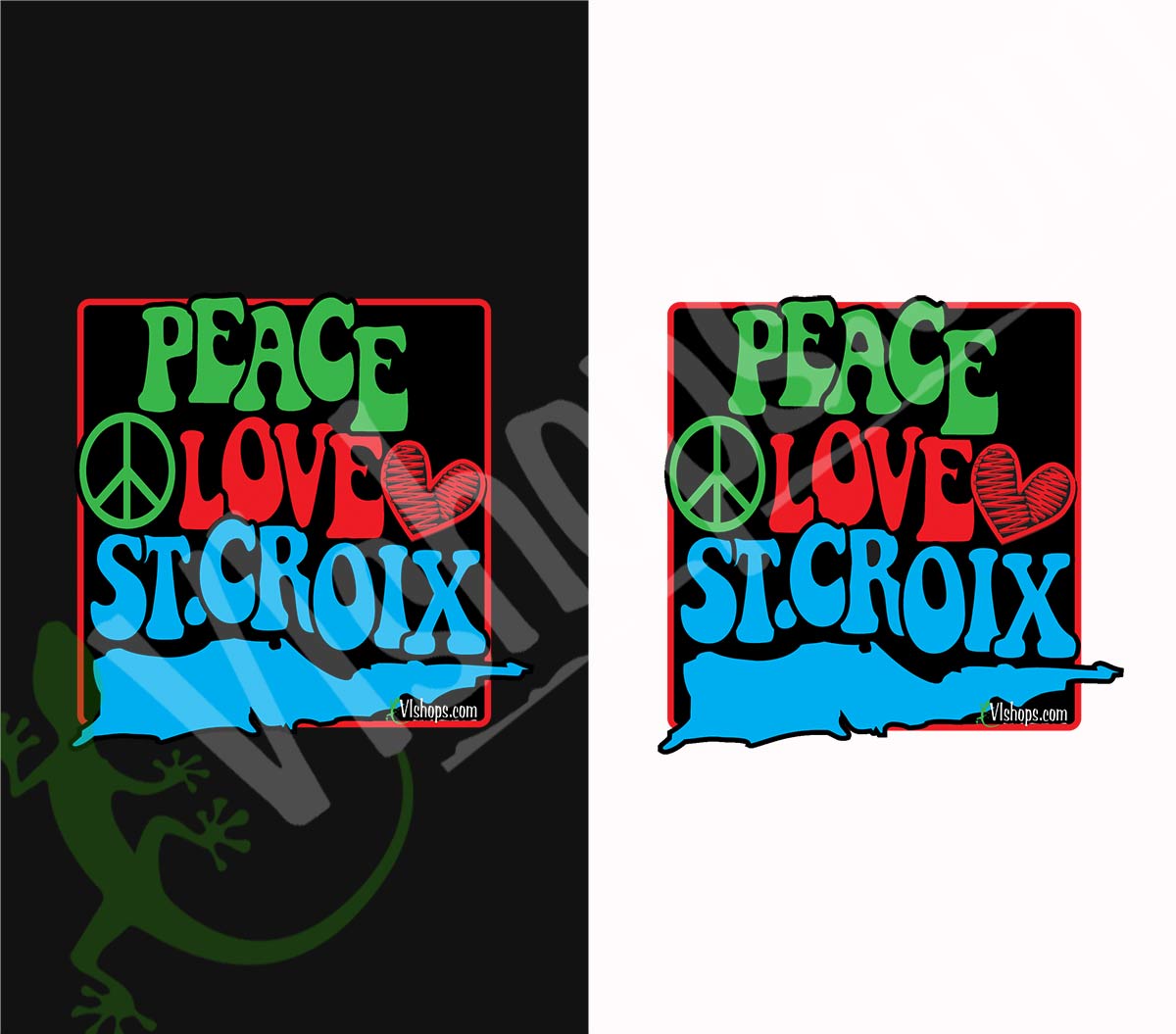 Peace Love St Croix - 20oz Skinny Tumbler. Croix