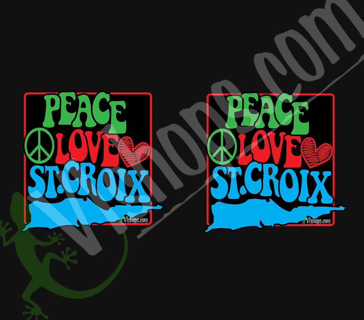 Peace Love St Croix - 20oz Skinny Tumbler. Croix