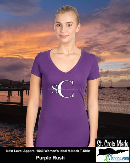 SC - Elegant - Next Level Apparel 1540 Women's Ideal V-Neck T-Shirt