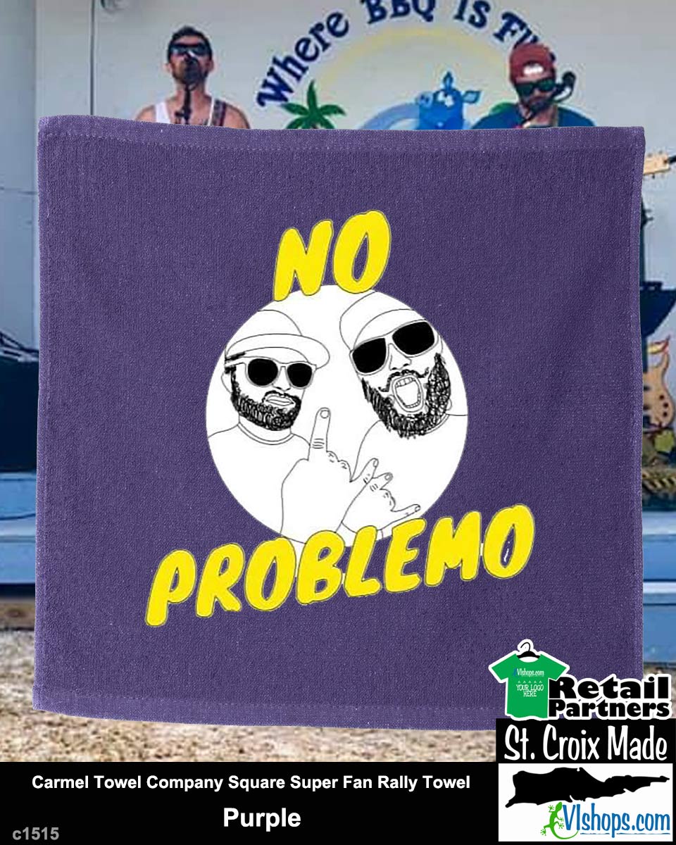 No Problemo - Carmel Towel Company C1515 Square Super Fan Rally Towel