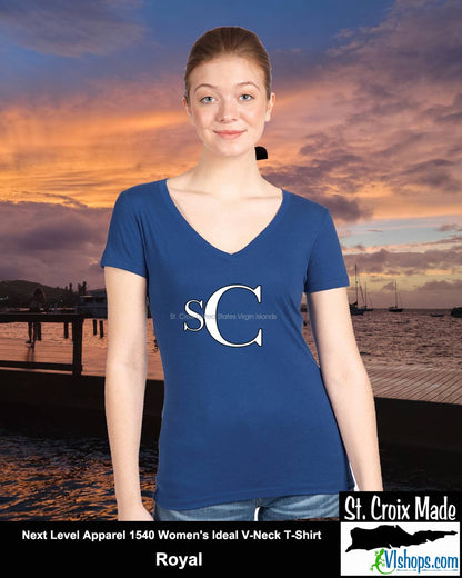 SC - Elegant - Next Level Apparel 1540 Women's Ideal V-Neck T-Shirt