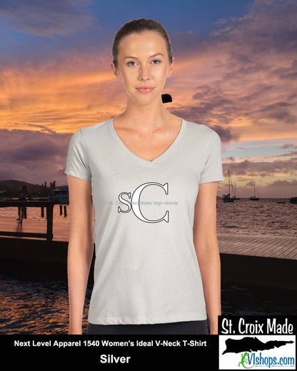 SC - Elegant - Next Level Apparel 1540 Women's Ideal V-Neck T-Shirt