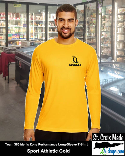 Quality - Front Left Chest and Full Back - Team 365 TT11L Men's Zone Performance Long Sleeve T-Shirt