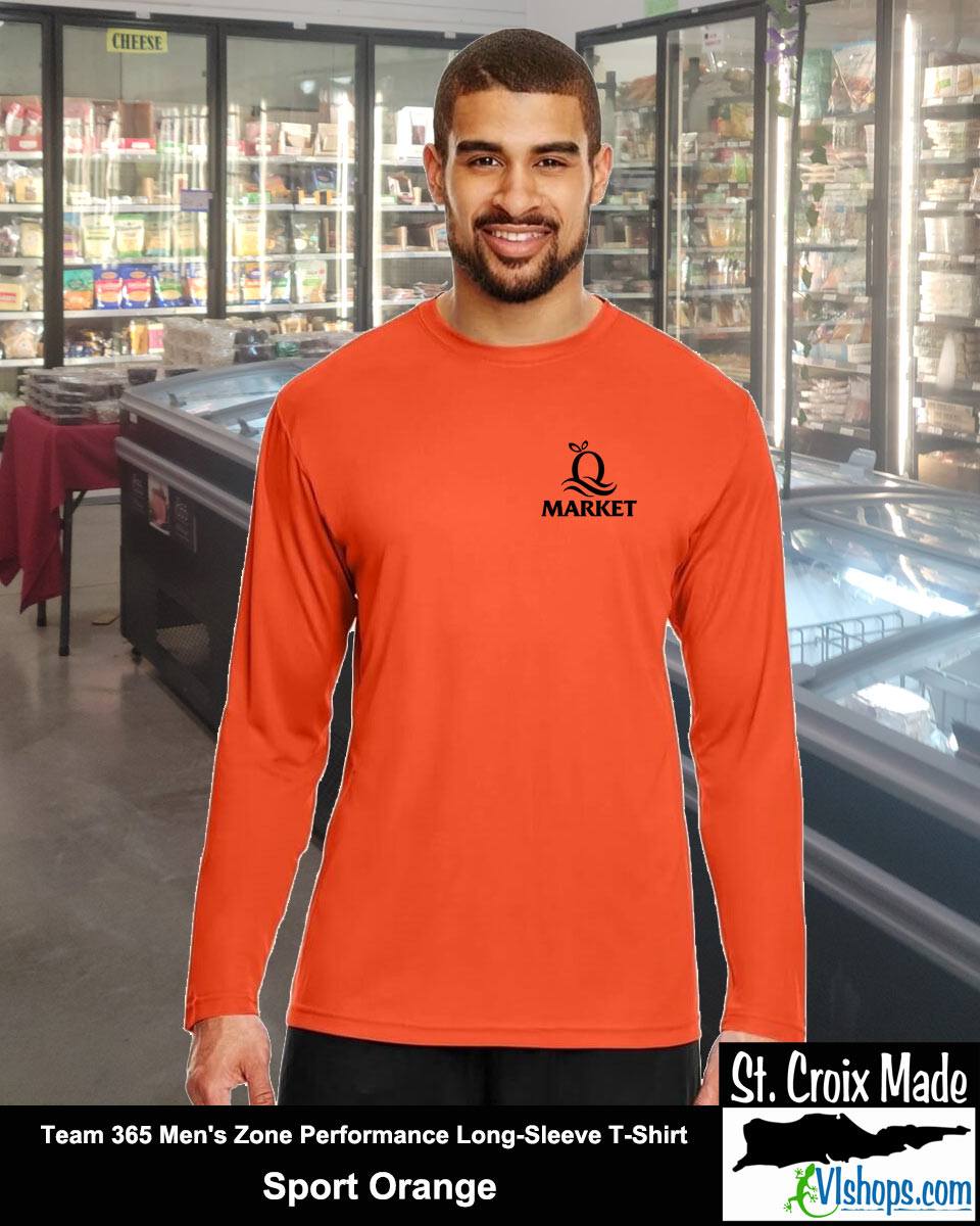 Quality - Front Left Chest and Full Back - Team 365 TT11L Men's Zone Performance Long Sleeve T-Shirt