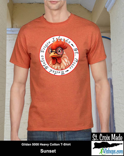 Chicken - Gildan 5000 5.3 oz Heavy Cotton T-Shirt