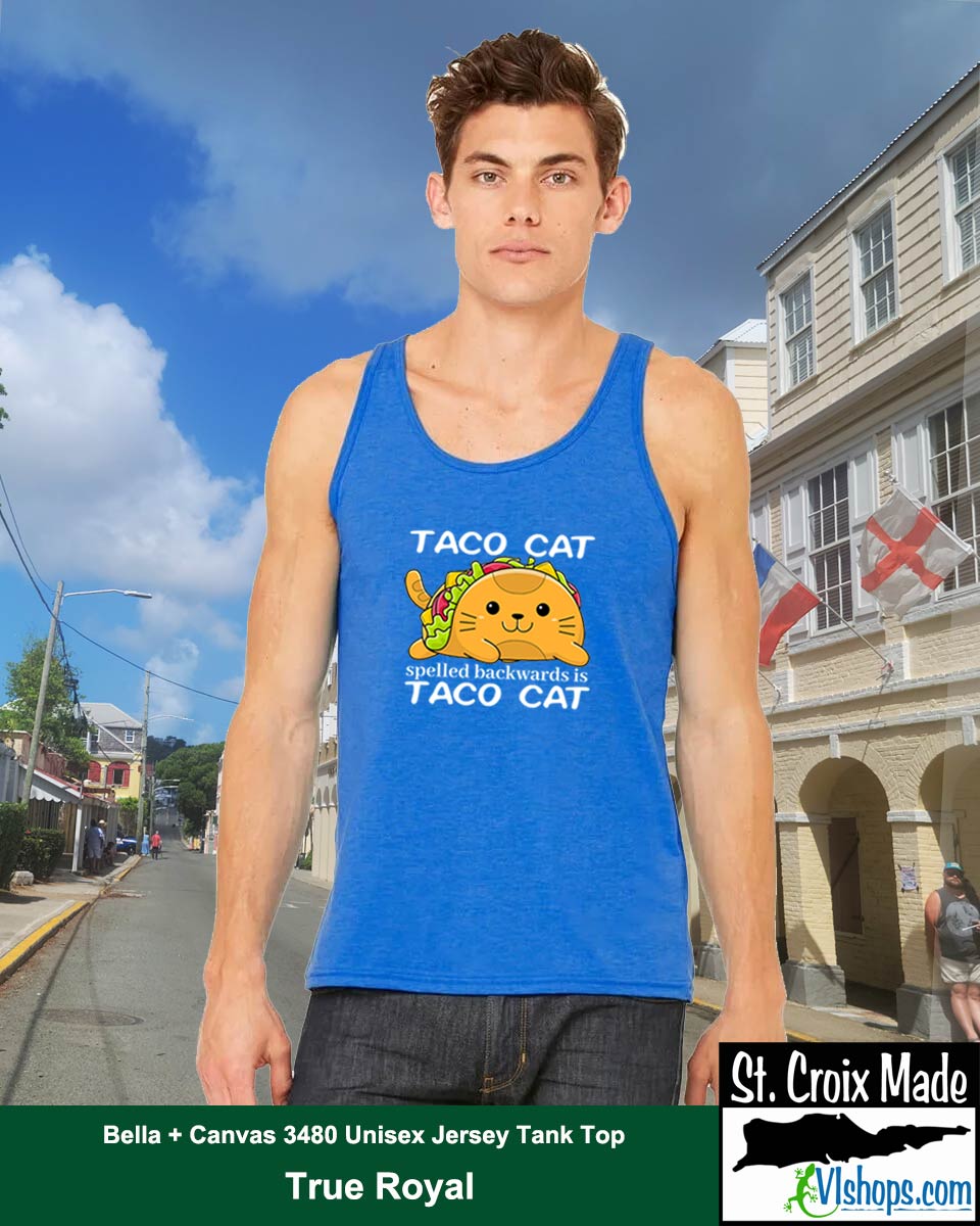 Taco Cat - Bella + Canvas 3480 Unisex Jersey Tank Top