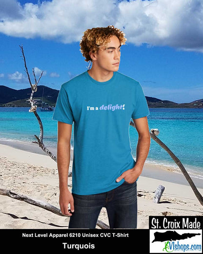 I'm a delight - Next Level Apparel 6210 Unisex CVC T-Shirt