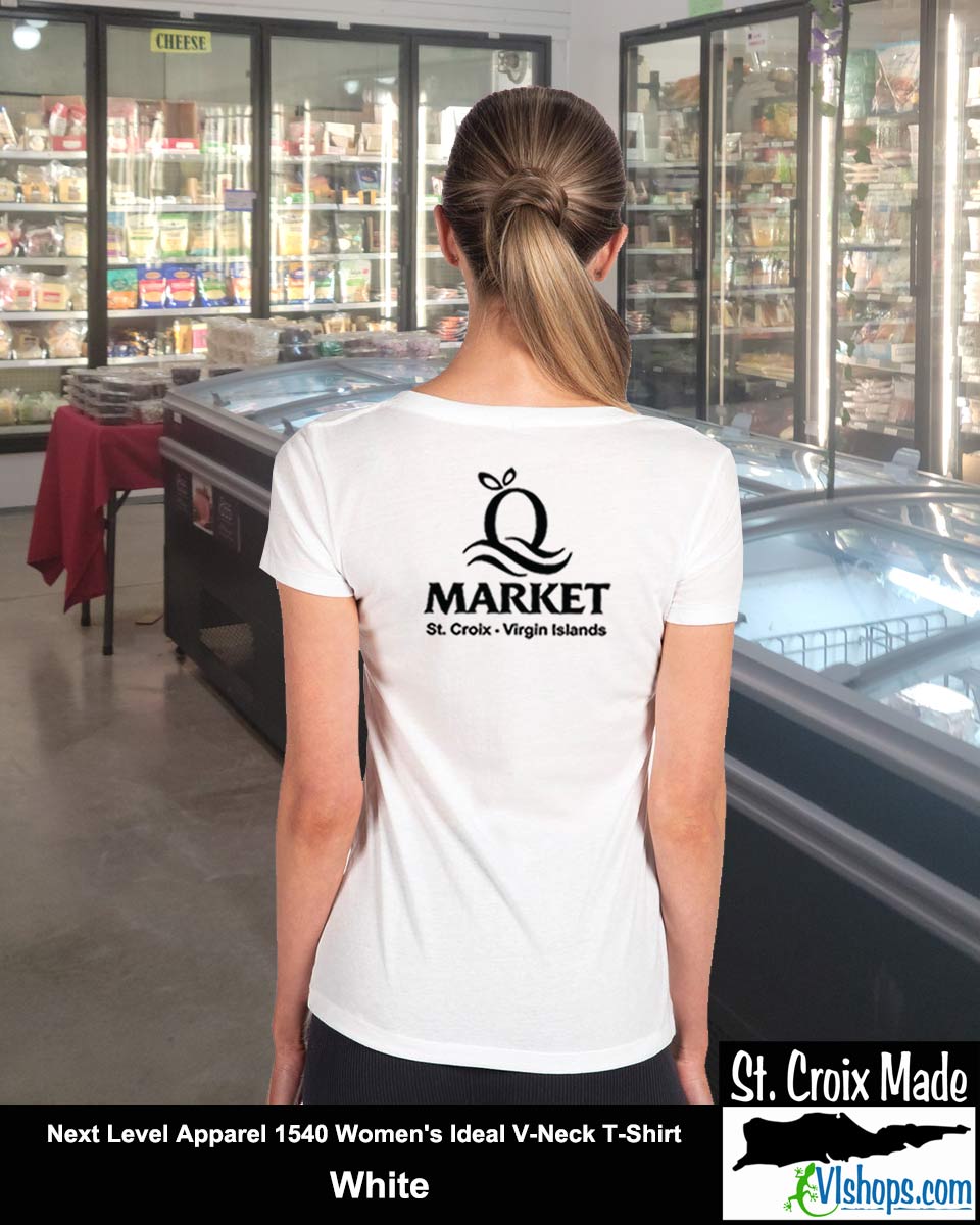 Quality - Front Left Chest and Full Back - Next Level Apparel 1540 Women's Ideal V-Neck T-Shirt