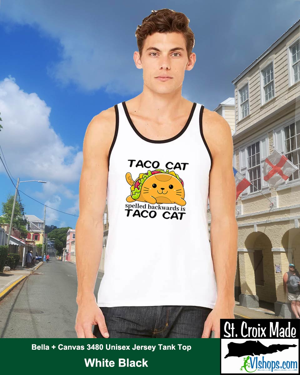 Taco Cat - Bella + Canvas 3480 Unisex Jersey Tank Top