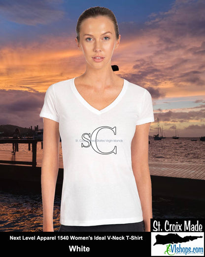 SC - Elegant - Next Level Apparel 1540 Women's Ideal V-Neck T-Shirt