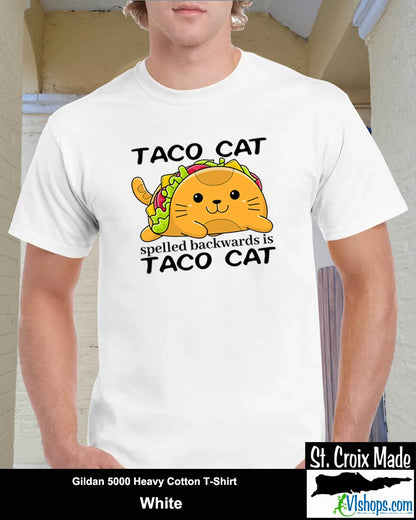 Taco Cat - Gildan 5000 Heavy Cotton T-Shirt