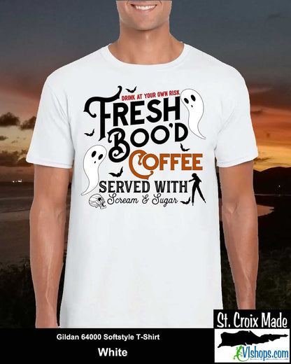 Fresh Boo'd Coffee - Gildan 64000 Softstyle T-Shirt