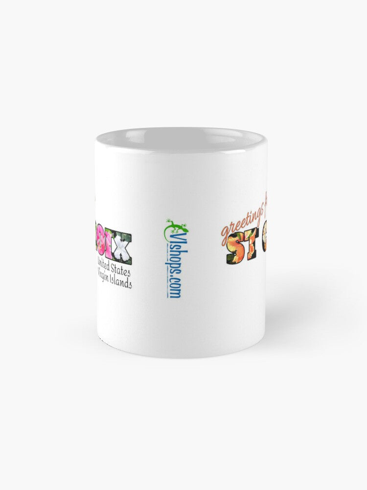 Greetings from St Croix saying - 11 oz mug