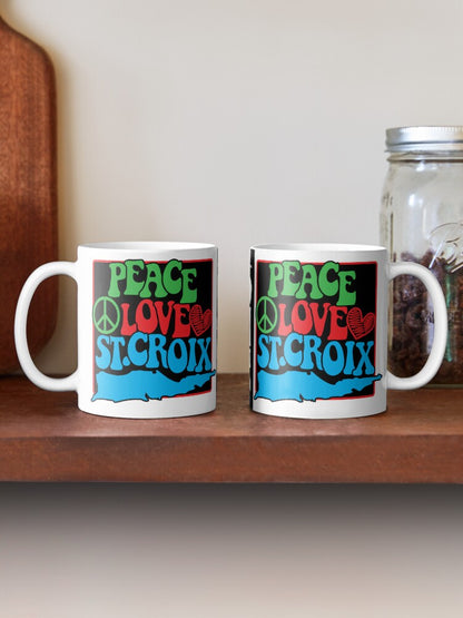 Peace Love St. Croix - 11 oz mug