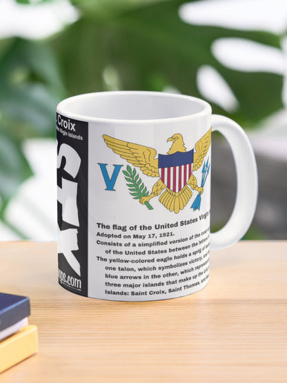 United States Virgin Islands Flag Information - 11 oz mug