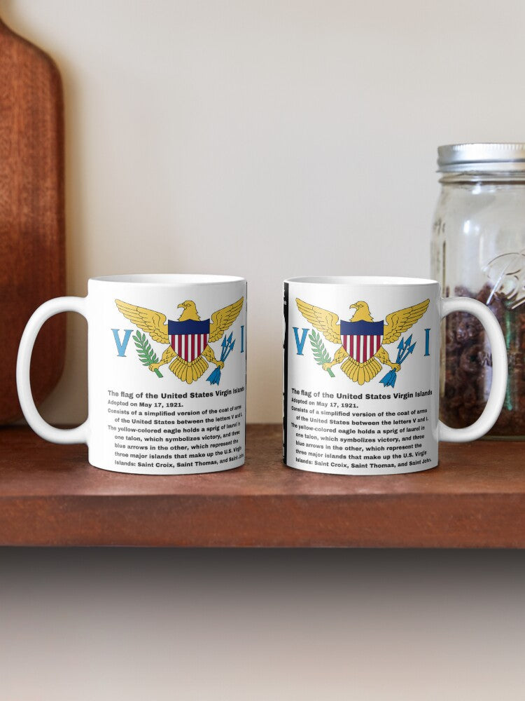 United States Virgin Islands Flag Information - 11 oz mug