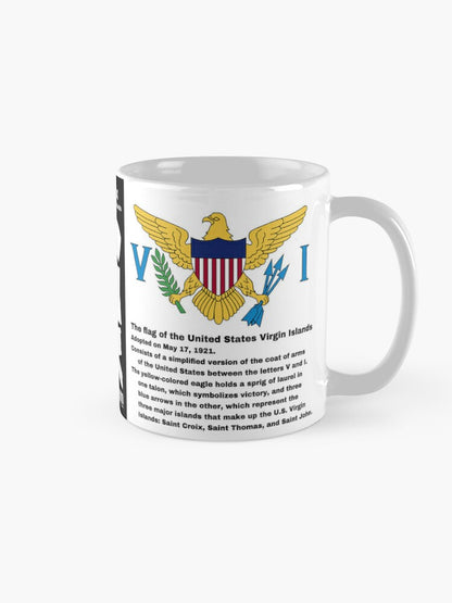 United States Virgin Islands Flag Information - 11 oz mug