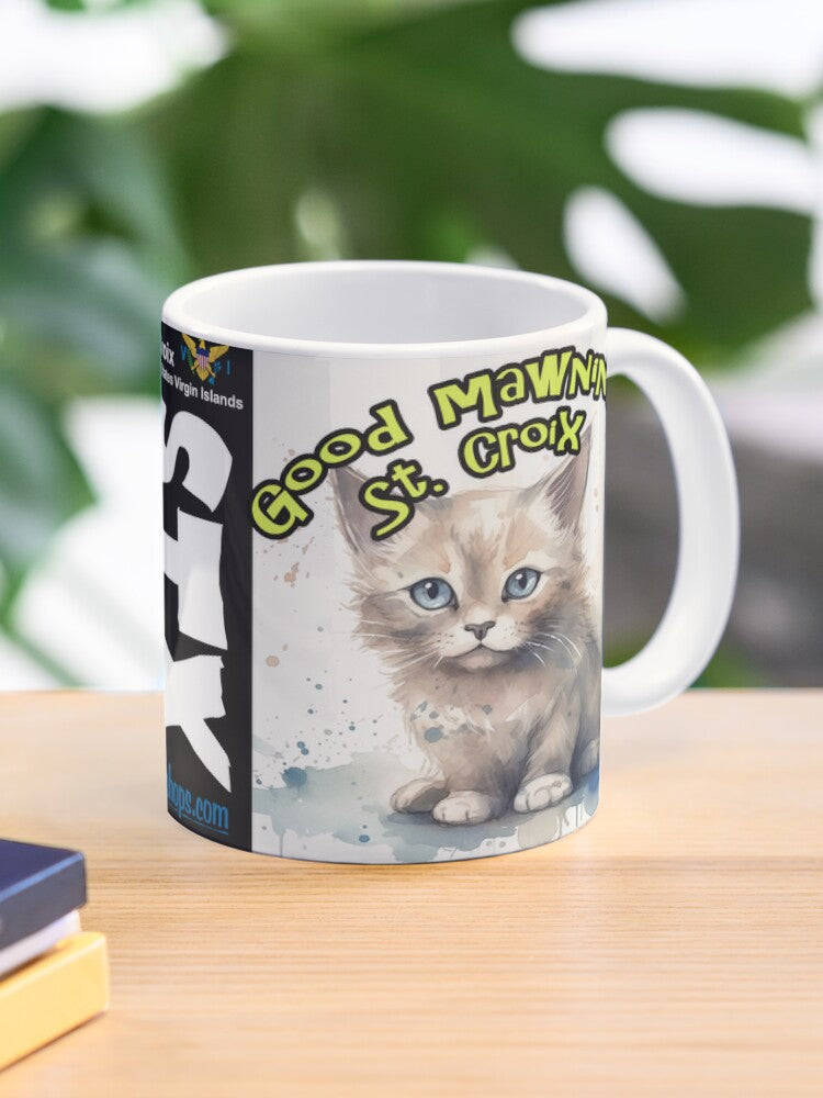 Good Mawning St. Croix - Cat - 11oz Mug