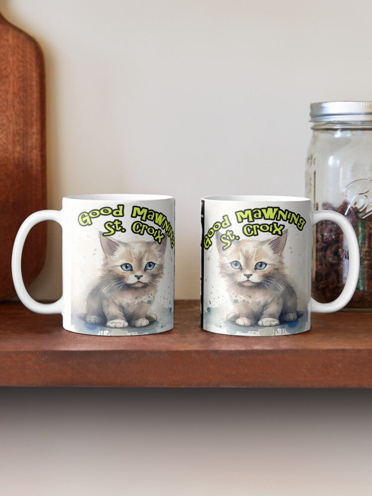 Good Mawning St. Croix - Cat - 11oz Mug