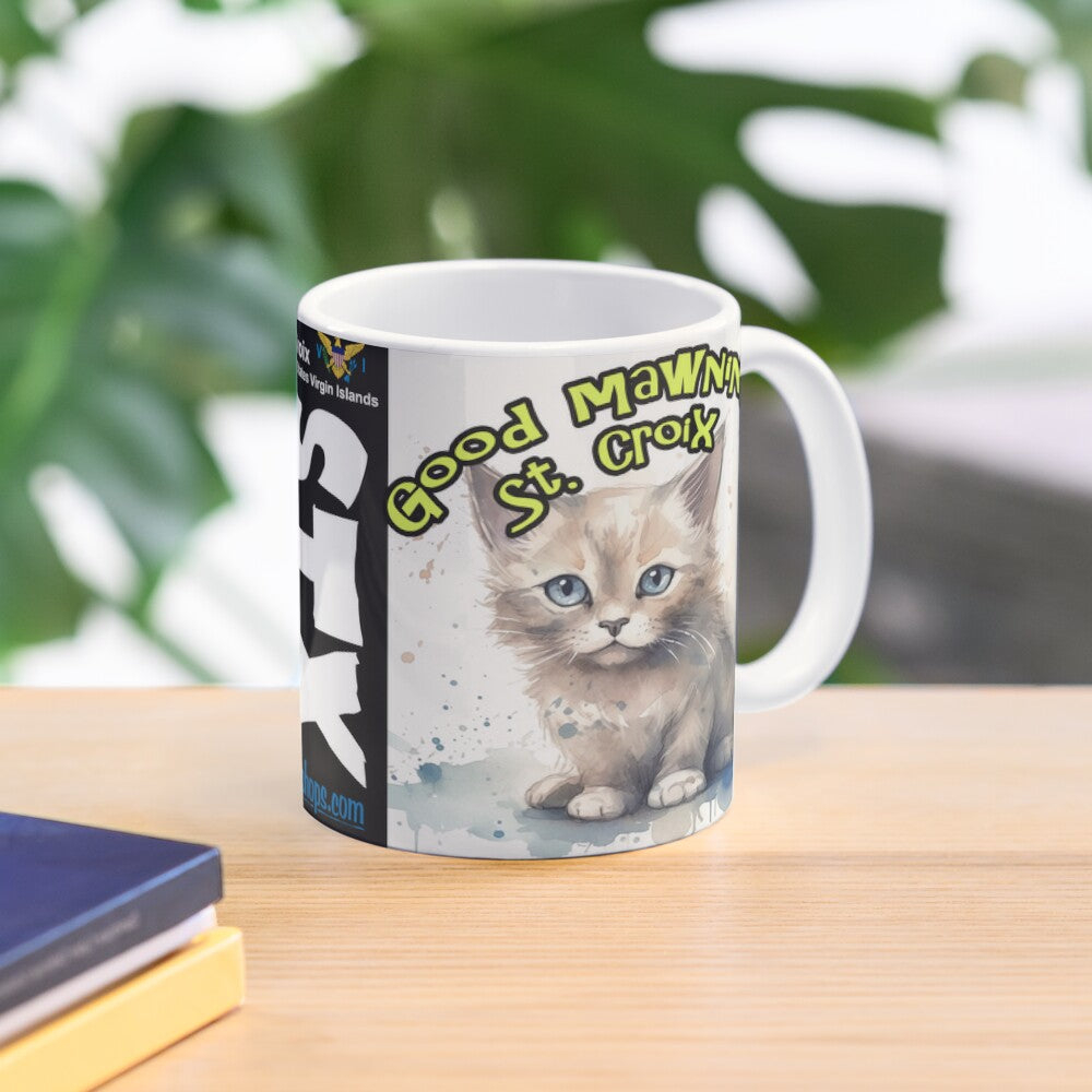 Good Mawning St. Croix - Cat - 11oz Mug