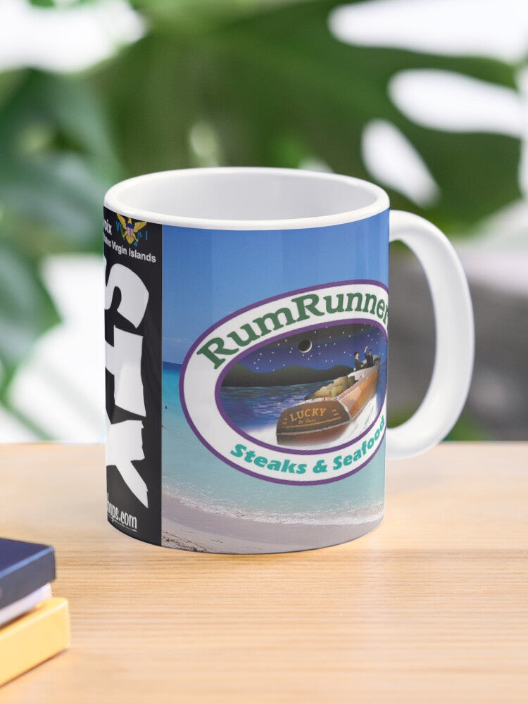 Rum Runners Restaurant - Circle and Boat Logos