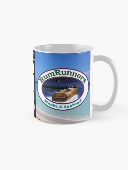Rum Runners Restaurant - Circle and Boat Logos