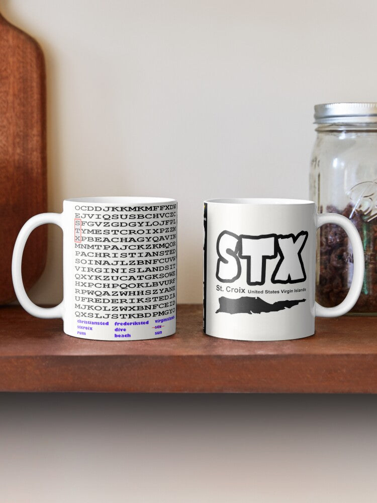 St. Croix United States Virgin Islands Word Search - 11oz Mug