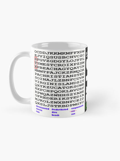 St. Croix United States Virgin Islands Word Search - 11oz Mug